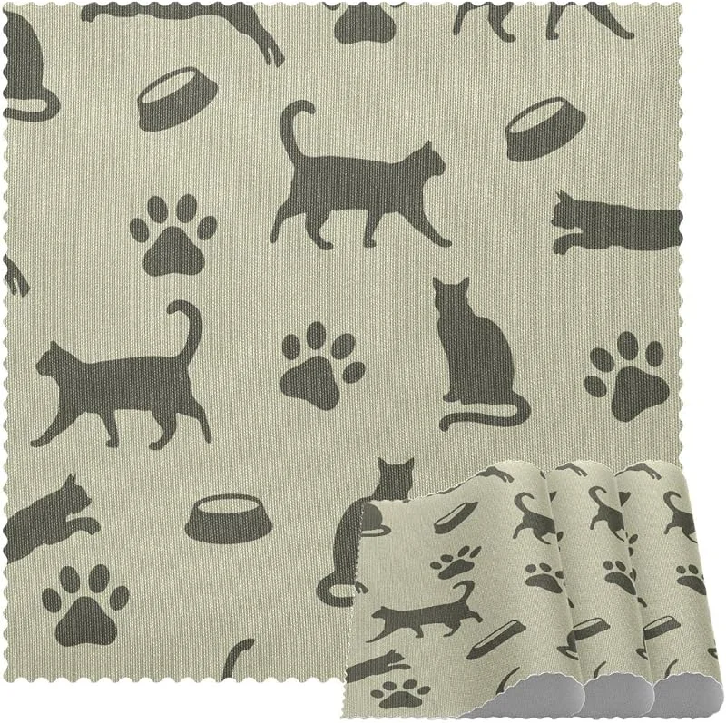 Marke: VAPOKF Katzen Tier Silhouette Platzsets Set von 1 für Esstisch Waschbar Rutschfest Platzset für Weihnachten Urlaub Geburtstag Party Tisch — Küche & Haushalt