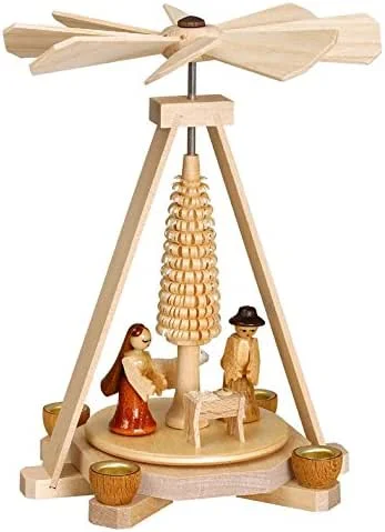 Besuche den Rudolphs Schatzkiste-Store Rudolphs Schatzkiste Minipyramide Christi Geburt BxHxT 11x15x11cm NEU Holzpyramide Weihnachtspyramide Designpyramide Tischpyramide Wärmespiel Tischdeko Dekoration Weihnachten Wärmespiel — Weihnachtsdeko