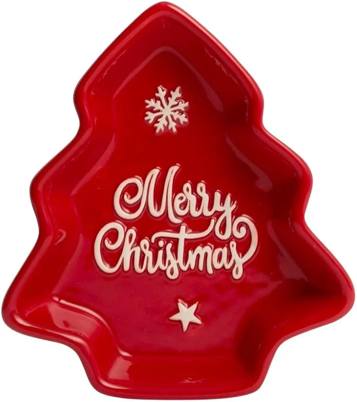 Marke: H&H H&H Weihnachten Set aus 6 Tellern, aus Keramik, 15 cm — Advent und Tisch