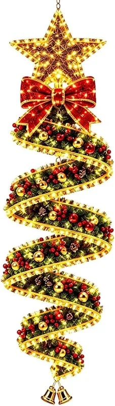 Marke: zwxqe Weihnachtslichter für innen Hängbare spiralförmige leuchtende LED-Deko — Weihnachtsbeleuchtung