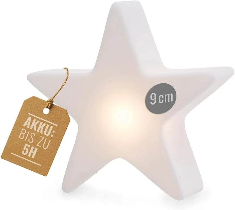 Besuche den 8 seasons-Store 8 seasons design LED Stern Mini-Leuchte Shining Star Micro XS – Dekolampe 9 cm – kabellos mit Akku, USB-C aufladbar – Tischdeko, Adventsbeleuchtung, leuchtende Winterdeko, Weihnachten — Advent und Tisch