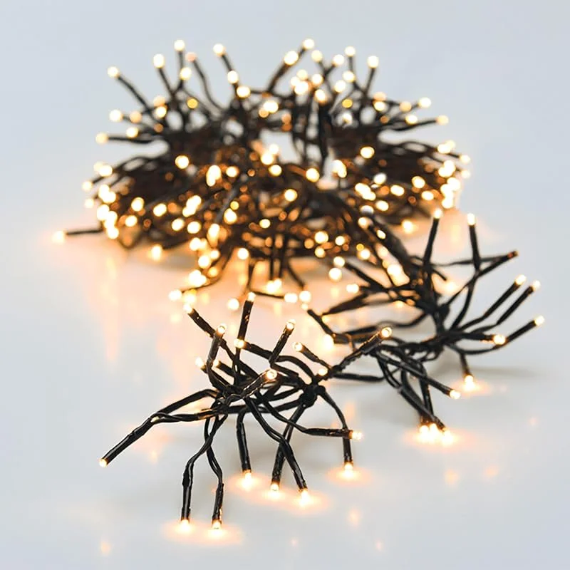Besuche den Spetebo-Store LED Lichterkette bunt mit 8 Leuchtfunktionen - 192 LED, 1, 4 m - Weihnachts Beleuchtung warm weiß mit Timer Batterie betrieben - Advent Winter Garten Deko Licht für Innen und Außen (warm weiß) — Weihnachtsbeleuchtung