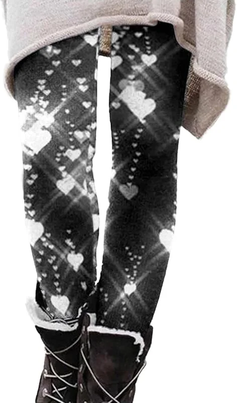 Marke: Generisch Generisch Winterleggins Damen Lang Thermo: Weihnachtsleggins Damen Winter Thermoleggings Christmas Leggings Push Up Sportleggins Gefütterte Yogahose Warme Hosen Blickdicht Strumpfhose Yogaleggins — Weihnachtsmode
