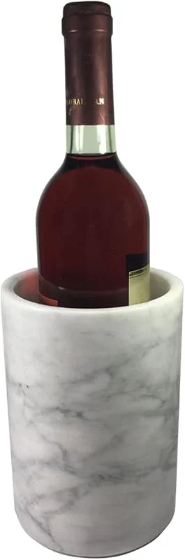 Marke: Yepmlrt Marmor-Weinkühler, geeignet für Bier- oder Champagnerkühler, 750 ml Flaschen, ideales Geschenk für Weinliebhaber (weiß) — Wein und Festtafel