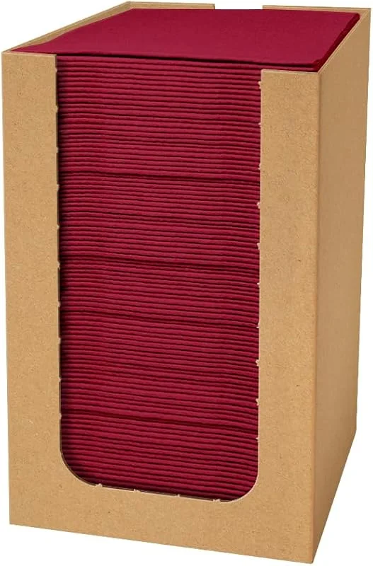 Besuche den PAW Decor Collection-Store PAW Stoffähnliche Cocktailservietten 20 x 20 cm, 100 Stück - Bordeaux — Advent und Tisch