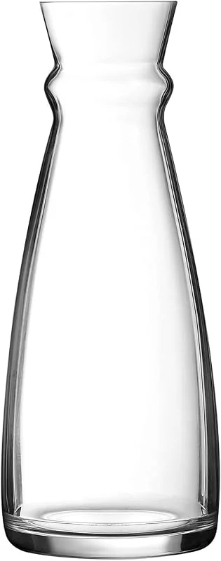 Marke: Arcoroc Fluid Karaffe & Deckel 1 L, Glas Wein und Wasser Krug mit Kunststoff Ice Lip Deckel — Wein und Festtafel