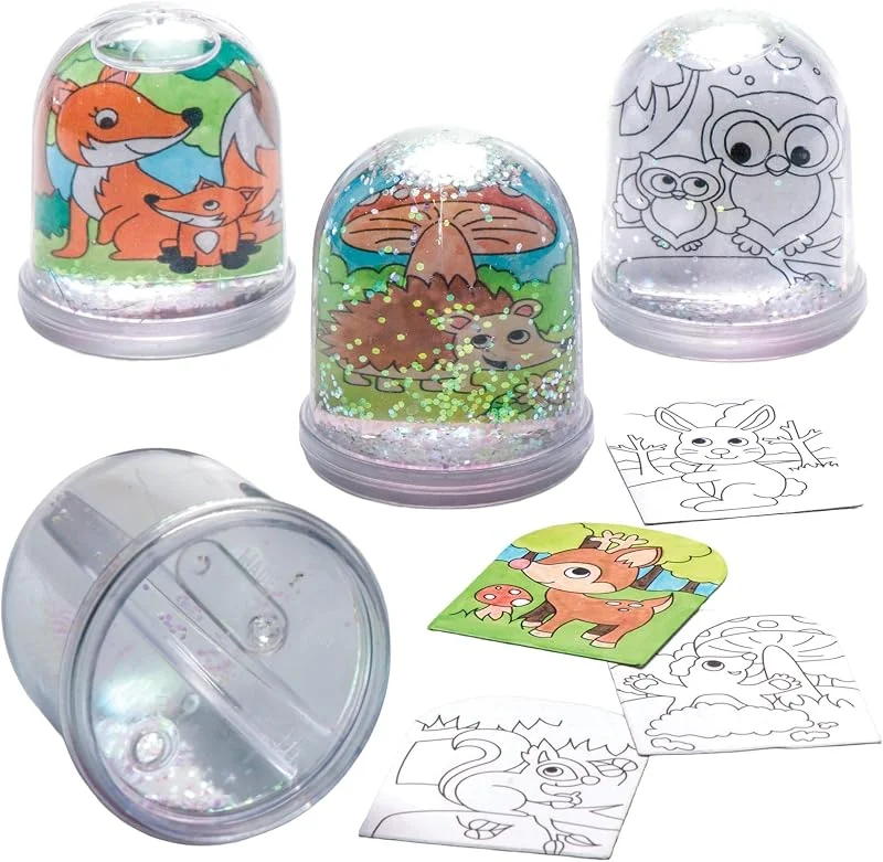 Besuche den Baker Ross-Store Baker Ross AR618 Schneekugeln zum Ausmalen, Vorteilspack – Motiv: Tiere im Wald – Kreatives Kunst- und Bastelzubehör für Kinder zum Herstellen, Personalisieren und Dekorieren (4 Stück), sortiert — Weihnachtsdeko