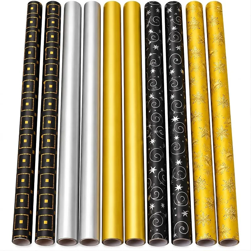 Besuche den HRB-Store HRB Geschenkpapier Weihnachten, robustes Weihnachtspapier 10 Rollen a 2m — Geschenkverpackung