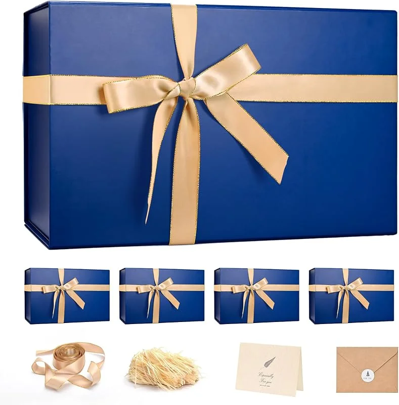 Marke: LIFELUM LIFELUM Große Geschenkbox, 35, 6 x 21, 6 x 11, 4 cm, Weihnachts-Geschenkboxen mit Deckel, für Geschenke für Jahrestag, Hochzeit, Antrag, Geburtstag, Geschenkboxen mit zerkleinertem Füllkartonband — Geschenkverpackung