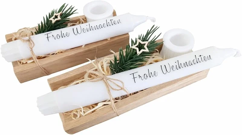 Besuche den Handmade-Store Geschenk Set Weihnachten Mitbringsel, Kerze, Kleinigkeit, Geschenkset — Küche & Haushalt