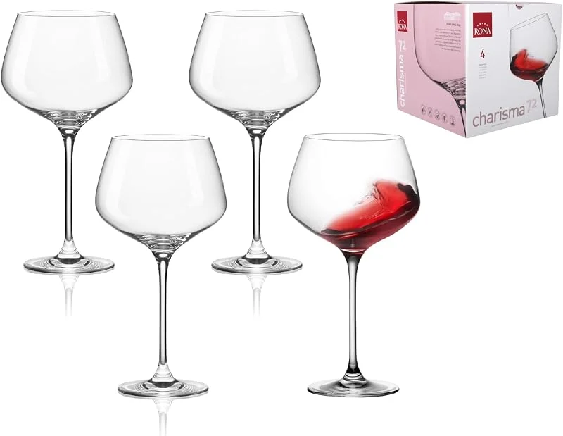 Besuche den RONA-Store RONA CHARISMA Burgunder Gläser für reife Weine, Weingläser 4er Set, 720 ml — Wein und Festtafel