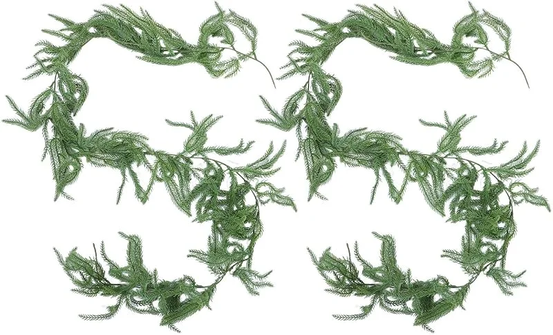 Marke: BESTOYARD 2 Stück Grün Künstliche Weihnachtsgirlande, aus PVC, Flexible — Weihnachtsdeko