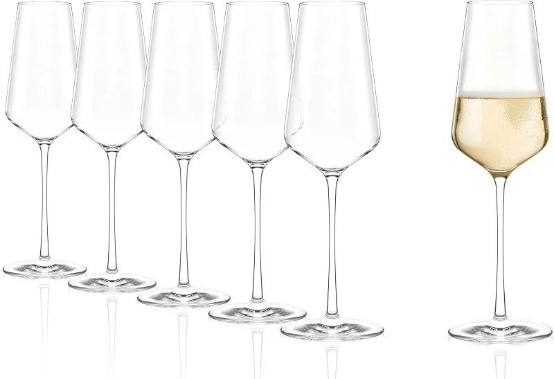 Besuche den Stölzle Lausitz-Store Stölzle Lausitz Starlight Champagnergläser Sektgläser 290 ml, 6er-Set — Wein und Festtafel