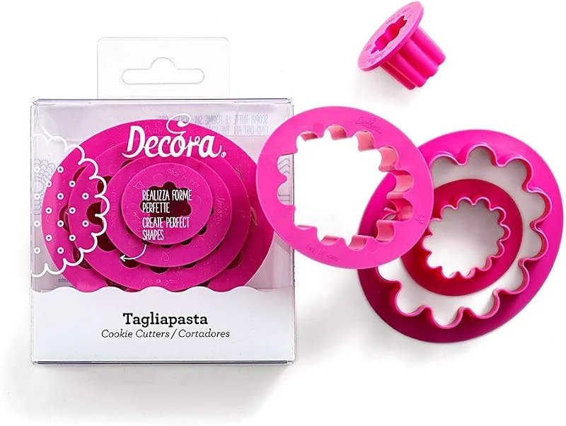 Marke: Decora DECORA 0255308 AUSSTECHER-Set OVAL-GEWELLT, 4-TLG 1, 5-3, 5-5, 5-9 H2, 2 cm — Weihnachtskueche