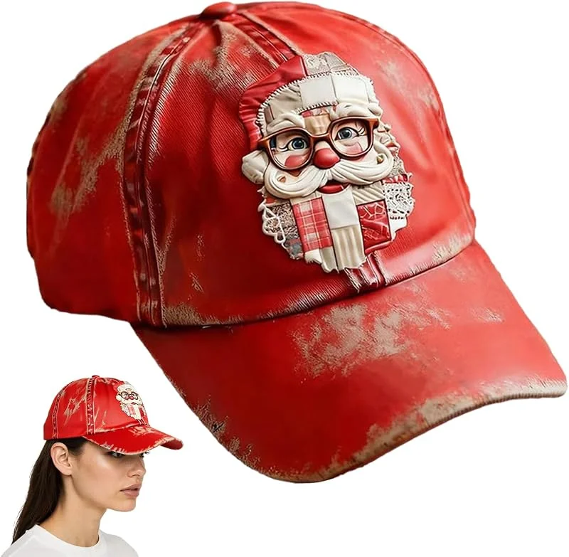Marke: Dayysiuy Weihnachtsmann Druck Baseball Cap Basecap Weihnachten Für Damen Herren Weihnachten Mütze Santa Claus Merry Christmas Cap Rot Für Erwachsene, Für Weihnachtsfeier, Weihnachtsmarkt — Weihnachtsmode