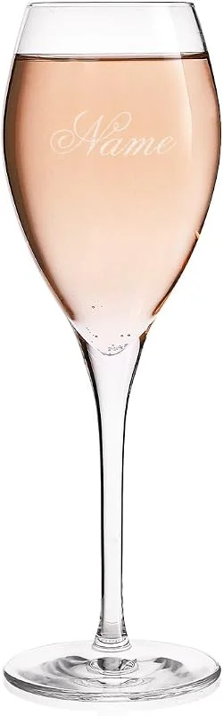 Besuche den Herz & Heim-Store Herz & Heim® Champagner Glas mit Gravur des Namens zum Geburtstag oder zu Weihnachten — Wein und Festtafel