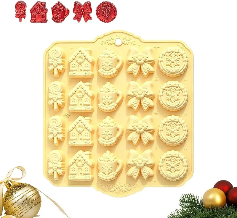 Marke: Ungtyb Weihnachts-Schokoladenformen, 20 Fächer, Lebensmittelqualität — Weihnachtskueche