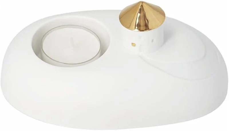 Besuche den Räder-Store räder Teelichthalter Haus, Porzellan Windlicht Weiß Gold Tischdeko Advent — Advent und Tisch