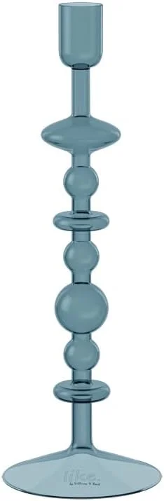 Besuche den like. by Villeroy & Boch-Store like. by Villeroy & Boch Like Home Kerzenständer, 8x8x27 cm, blau — Kerzenlicht Abendessen
