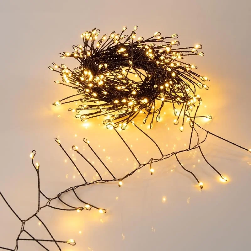 Besuche den Spetebo-Store Spetebo Feuerwerk Lichterkette warmweiß mit Timer und Funktionen - 480 LED — Weihnachtsbeleuchtung