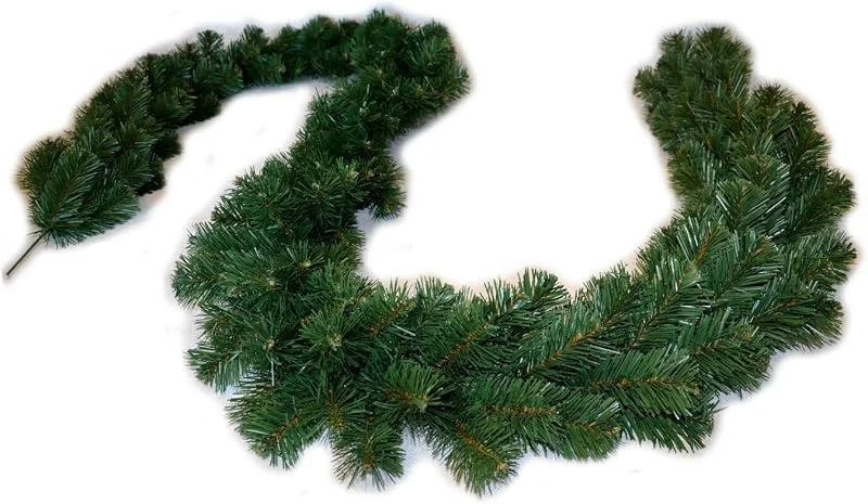 Besuche den FKL DESIGN Home Deco-Store 275 cm Weihnachtsgirlande Extra Dicke Tannengirlande Weihnachtsdeko Grüne 320 Tannenzweige - Spitzen - Tannen Girlande als Weihanachtskranz - Weihnachten, weihnachtsdeko aussen, innen, amerikanisch