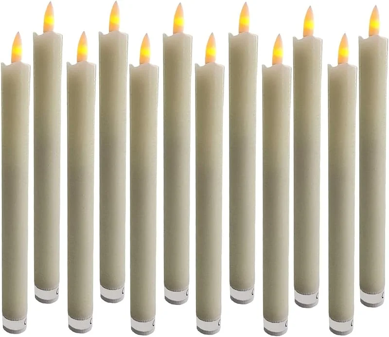 Besuche den Spetebo-Store LED Stabkerze aus Echtwachs 25 cm — Advent und Tisch