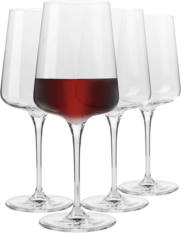 Besuche den Krosno-Store KROSNO Rotweingläser 4er Set, 500 ml, Infinity Kollektion — Wein und Festtafel