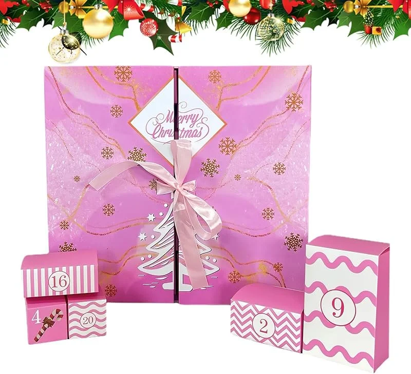 Marke: Generisch Adventskalender Countdown Kalender Box 24 Tage Schokolade leer Urlaub — Advent und Tisch