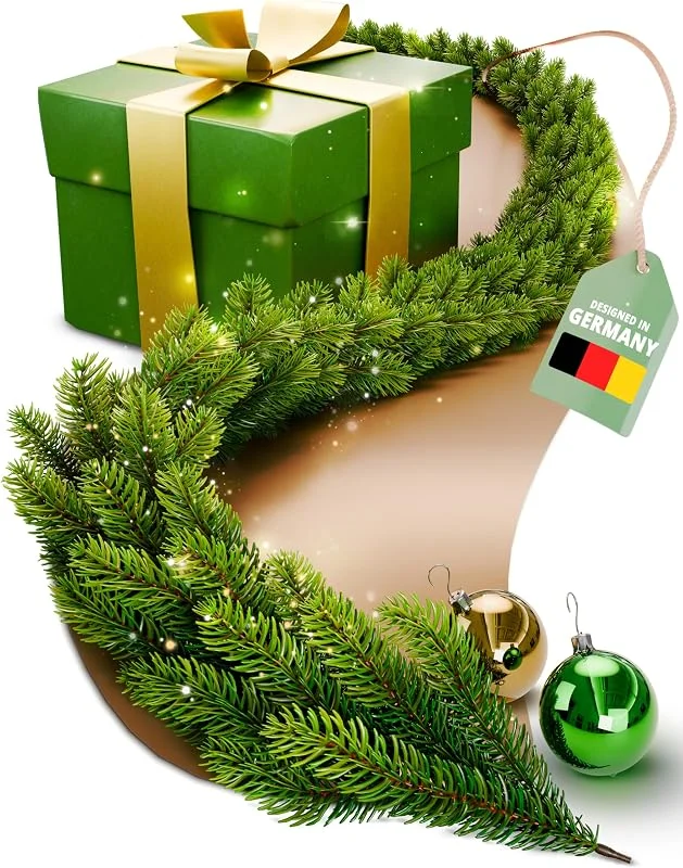 Besuche den ArtiTree-Store ArtiTree Tannengirlande künstlich 2, 7 m – Weihnachtsgirlande wie echt — Weihnachtsdeko