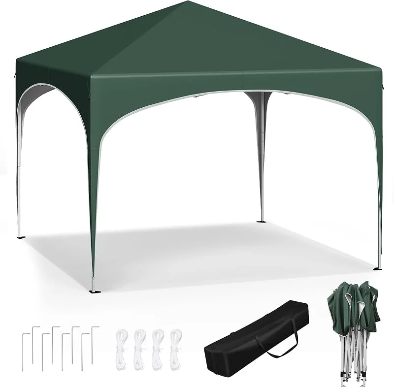 Besuche den WOLTU-Store WOLTU Faltpavillon 3x3m Pop up Event Gazebo Camping mit Halbmonddach Grün — Weihnachtsbeleuchtung