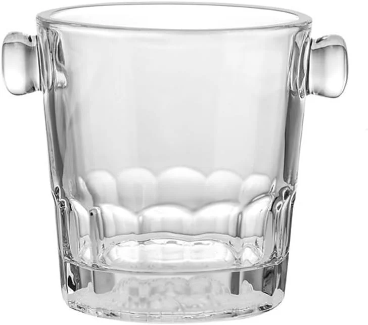 Marke: Lijiaxiuyc-101 eiskübel Personalisierte Glas-Eiskübel, Eiskübel, Haushalts-Eisweinkübel, Eiskornkübel, Champagnerkübel, Wohnzimmer, dekorative Ornamente sektkübel(Transparent) — Wein und Festtafel