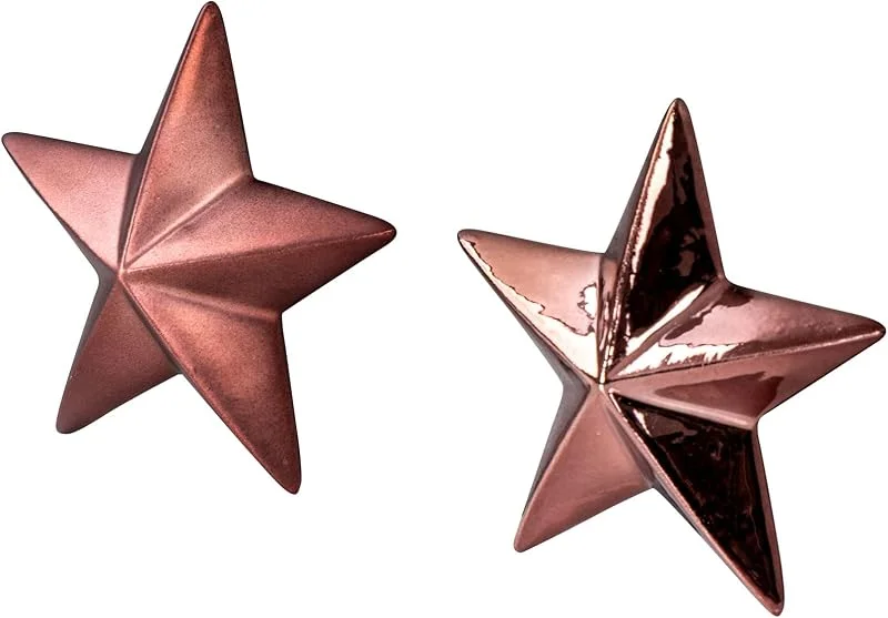 Besuche den levandeo-Store levandeo Deko Sterne 2er Set Porzellan Bordeaux Rot Tischdeko Edle Weihnachtsdeko Weihnachtsstern Weihnachten Deko