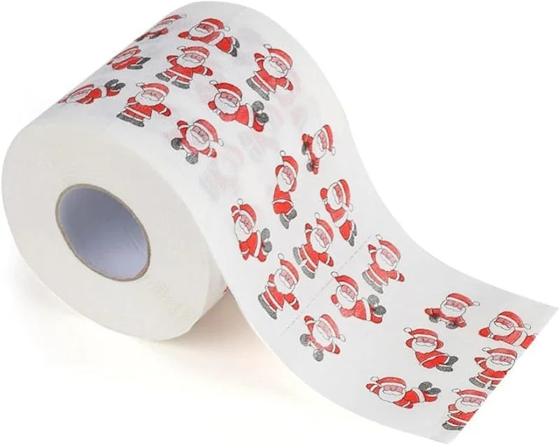 Marke: Gcroet Weihnachts -Toilettenrollenpapier Haus Santa Bad Toilettenrolle Papier Weihnachtslieferungen Weihnachtsdekoration Tissue Weihnachtsbedarf — Geschenkverpackung