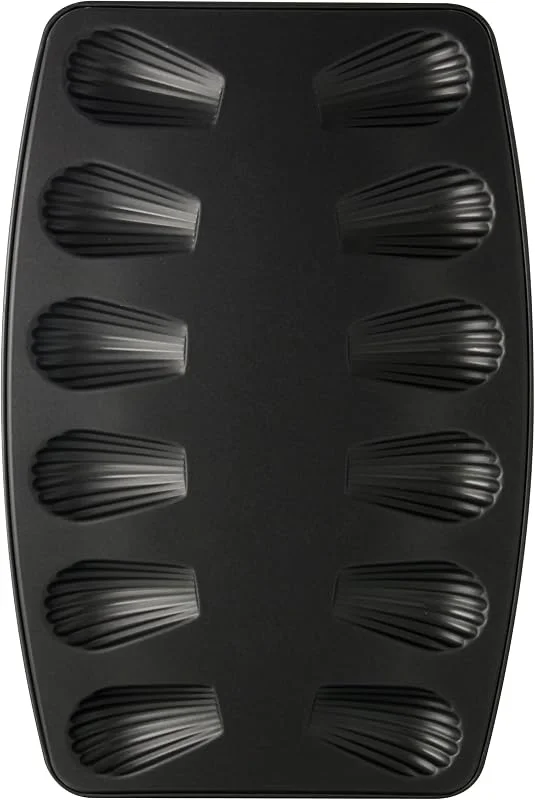 Besuche den Zenker-Store Zenker Madeleines Backblech, Backform mit Antihaftbeschichtung für 12 Bärentatzen, Form in schwarz für kleine Snacks (Kuchenform: ca. 390x260x10 mm), Menge: 1 Stück — Weihnachtskueche