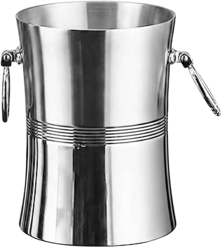 Marke: Glixoft 3-Liter-eiskübel Aus Edelstahl Doppelwandigem Weinkühler, Getränkekühler Aus Metall, Bier- Und Cocktailkühler Für Bar, Party Und Ktv — Wein und Festtafel