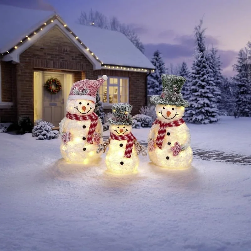 Marke: 3 Pagen 3 Pagen® LED Schneemann Frosty – stimmungsvolle Weihnachtsdeko – ideal für den Innen- & Außenbereich – Timerfunktion – Batteriebetrieb – detailreiche Gestaltung (Mutter)