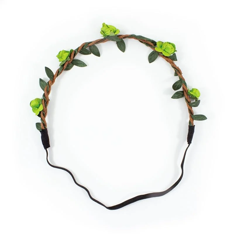 Besuche den Oblique Unique-Store Oblique-Unique® Blumen Haarband Stirnband Blumenkranz Haarschmuck Kopfschmuck Bohemia Style - Farbe wählbar - (Grün) — Haarpflege
