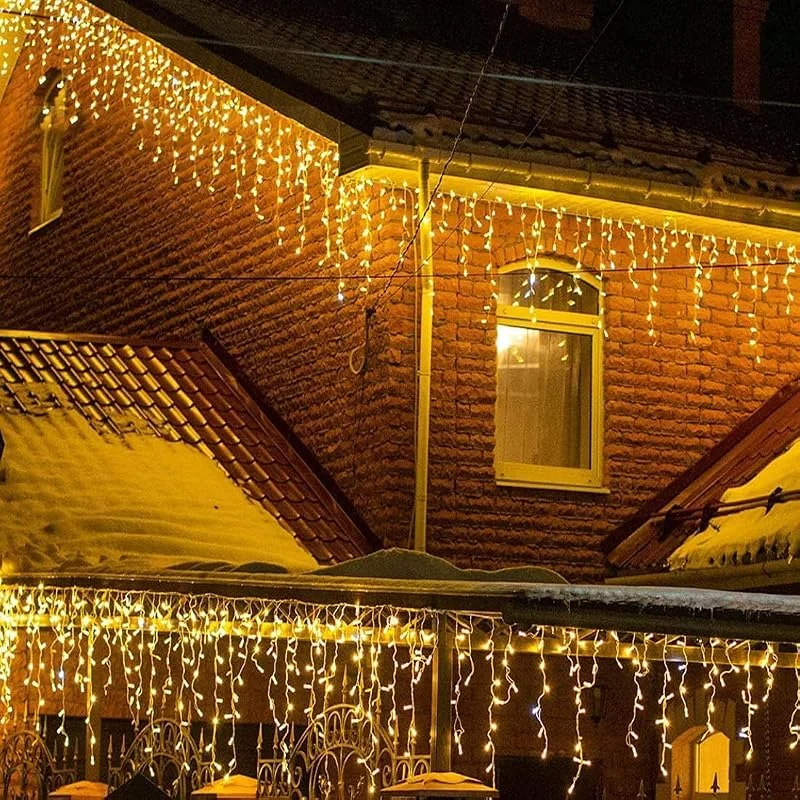 Marke: LEDYA LEDYA Eisregen Lichterkette Außen, 7, 5m Weihnachtsbeleuchtung Warmweiß