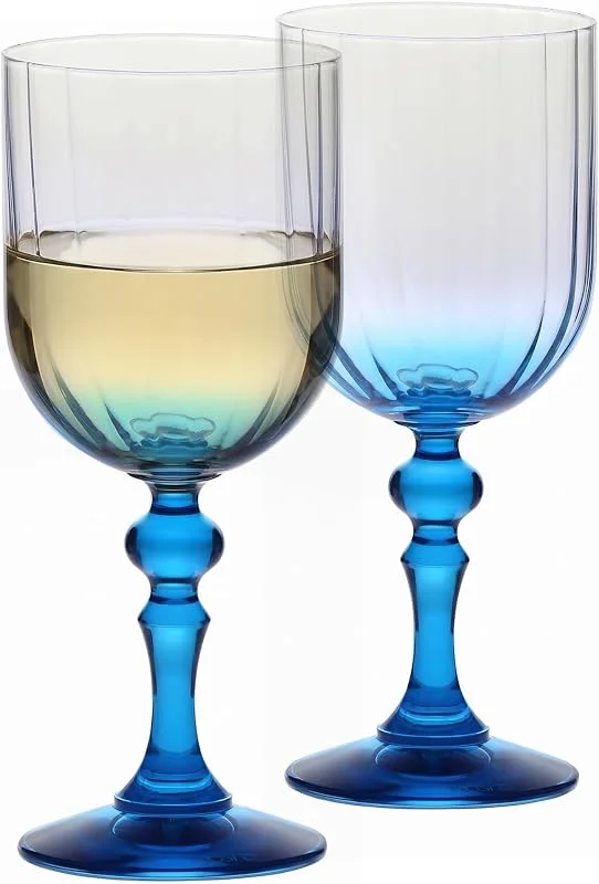 Besuche den Krosno-Store KROSNO Weingläser 2er Set, 300 ml, Türkis, Bubble Celebration Moments — Wein und Festtafel