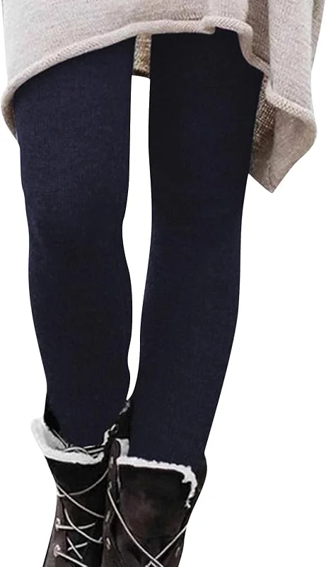 Marke: Generisch Thermoleggings Damen Winter - Strumpfhosen Damen Winter Baumwolle Thermohose Lang High Waist Sportleggins Große Größen Warme Yogahose Weich Laufhose Push Up Strumpfhose Jeggings Fleece Strumpfhose — Weihnachtsmode