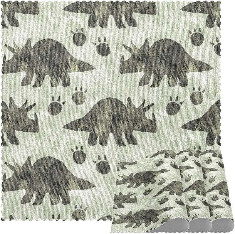 Marke: VAPOKF Jurassic Triceratops Dinosaurier Silhouette Platzsets Set von 1 für Esstisch Waschbar Rutschfest Platzset für Weihnachten Urlaub Geburtstag Party Tisch — Küche & Haushalt
