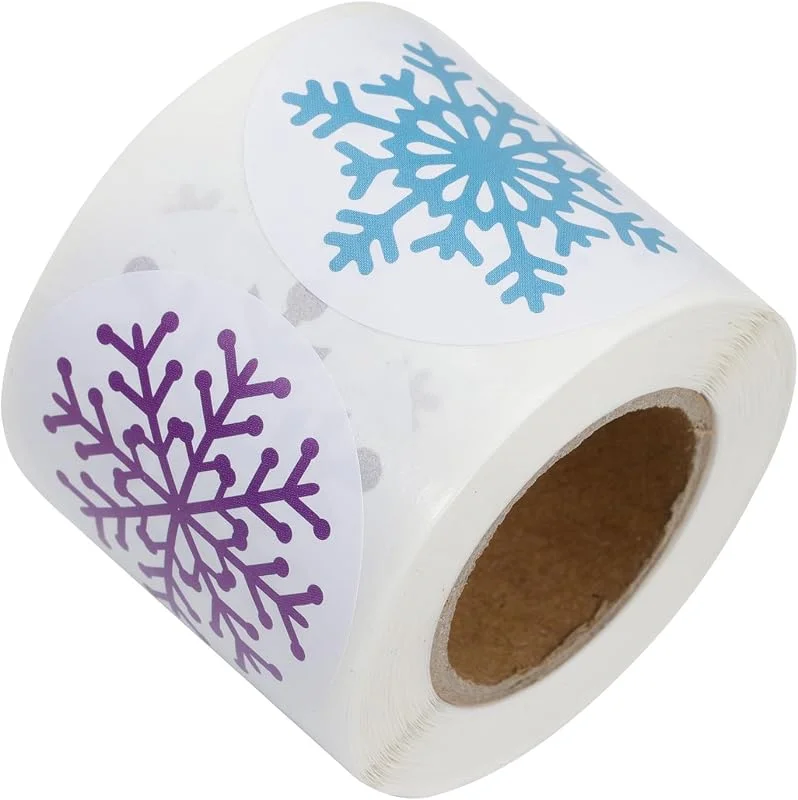 Marke: BESTOYARD BESTOYARD Runde Weihnachtsaufkleber PVC Rolle mit Weihnachten Mottoparty — Geschenkverpackung