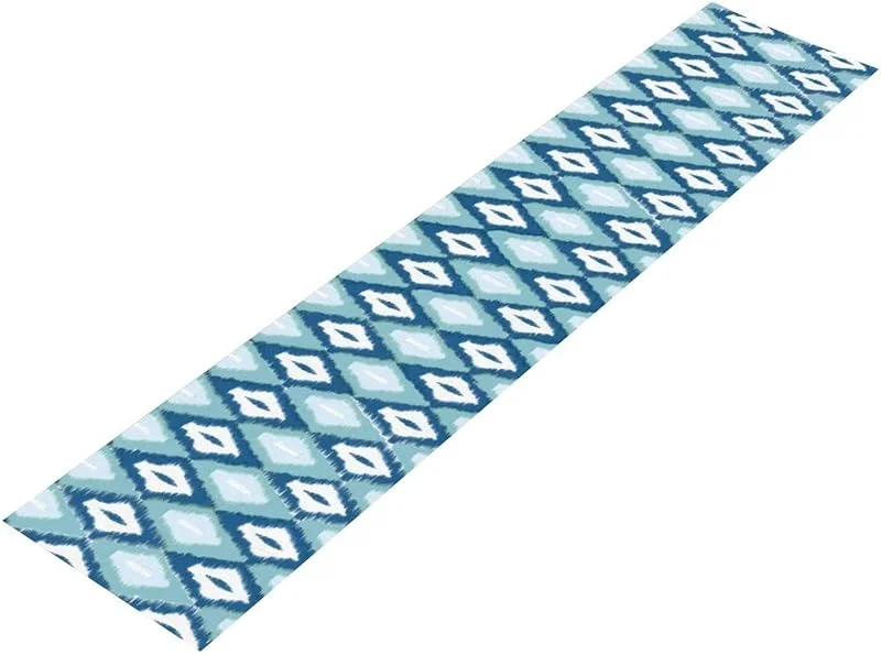 Marke: Rimego 33 x 228, 6 cm Urlaubstischwäsche, Ikat, Blumenmuster, Tischläufer für Weihnachten, Familienessen, Partys, Tischdekoration, Heimdekoration — Küche & Haushalt