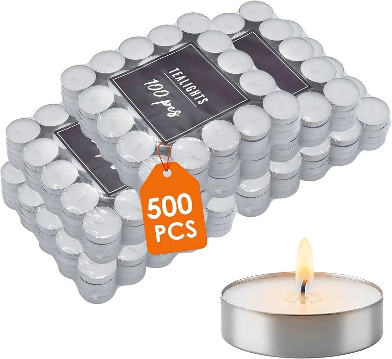 Besuche den Spetebo-Store Teelicht klassisch unparfümiert in Aluhülle 38 mm 4h Brenndauer - 500 Stück - Tischkerze weiß ohne Duft in silberner Hülle - Kerze für Hochzeit Geburtstag Weihnachten Deko Stövchen Windlicht — Kerzenlicht Abendessen