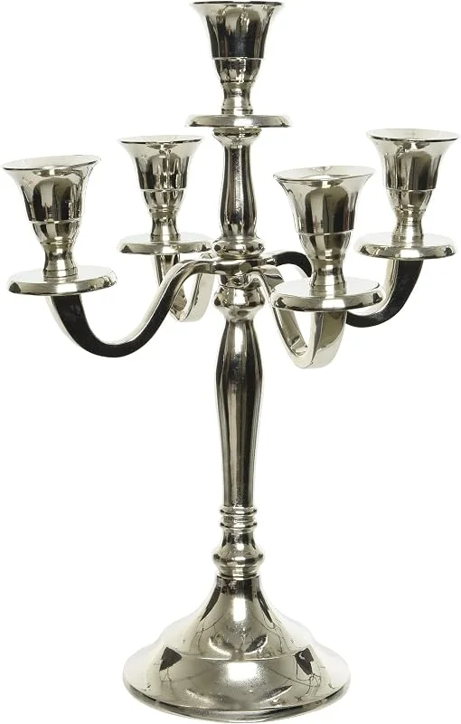 Besuche den CHICCIE-Store Kerzenleuchter Silber 30cm - Kerzenständer Kerzenhalter Leuchter Kerzen — Kerzenlicht Abendessen