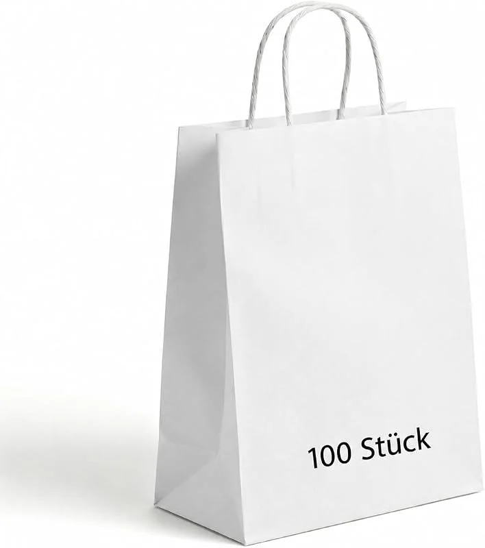Besuche den Commerline-Store Commerline Papiertüten mit Henkel 14+8x22 cm, Papiertragetaschen, Tüten — Geschenkverpackung