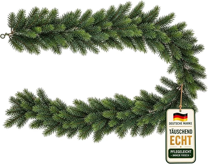 Besuche den Seidenblumen Roß-Store Seidenblumen Roß künstliche Tannengirlande aus Kunststoff 190cm — Weihnachtsdeko