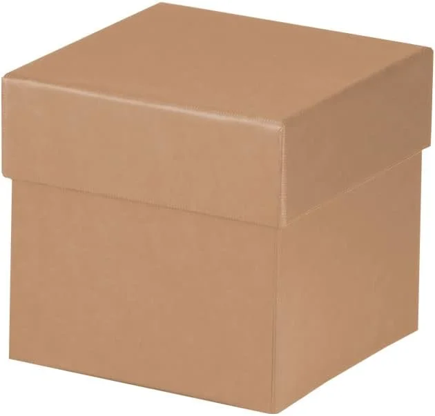 Besuche den Rössler-Store Rössler - Geschenkbox mit Deckel 105x105x105 mm Kraft — Geschenkverpackung