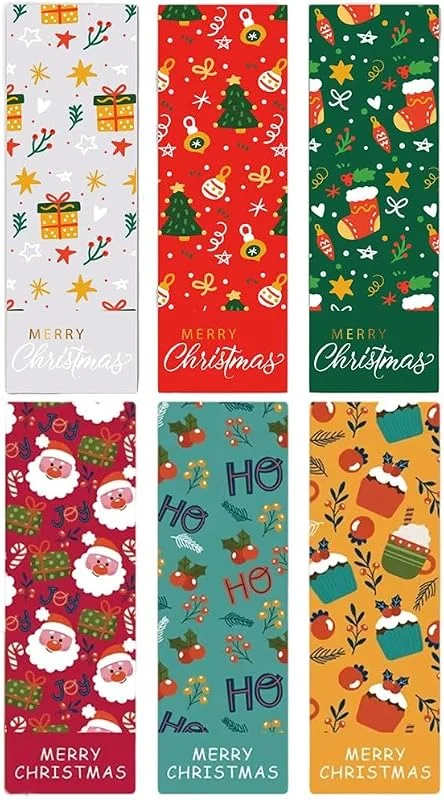 Marke: Ericetion Weihnachtsaufkleber, 60 Stück, Rechteckige Verschlussaufkleber Zum Verpacken Von Geschenken, Dekorative Geschenkboxen Und Umschlägen — Geschenkverpackung