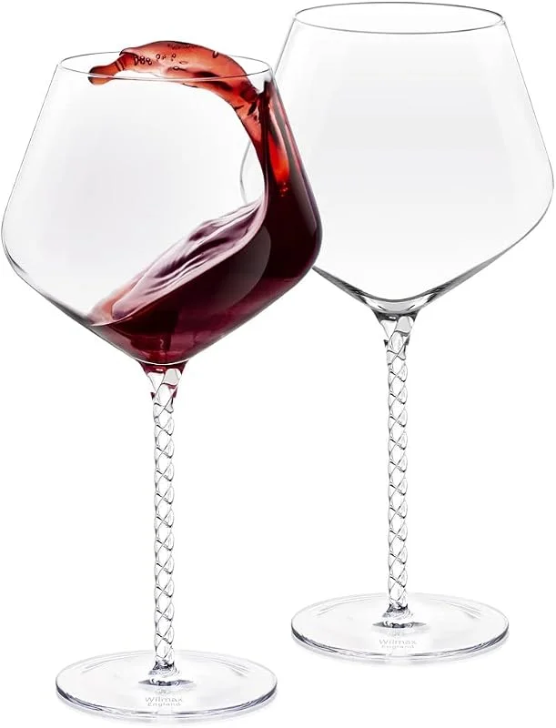 Besuche den Wilmax England-Store Wilmax Weingläser - 2er Set - 950 ml - Weißweingläser & Rotweingläser - Wine Glass - Spülmaschinenfest - Moderne Weisswein Gläser - Kristallgläser - Anlaufsicher — Wein und Festtafel